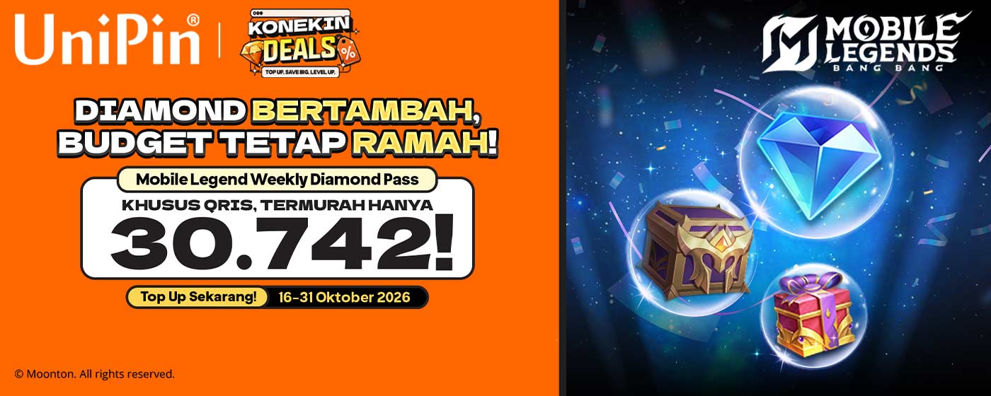 Weekly Diamond Pass MLBB Cuma 30.742 Pakai QRIS!